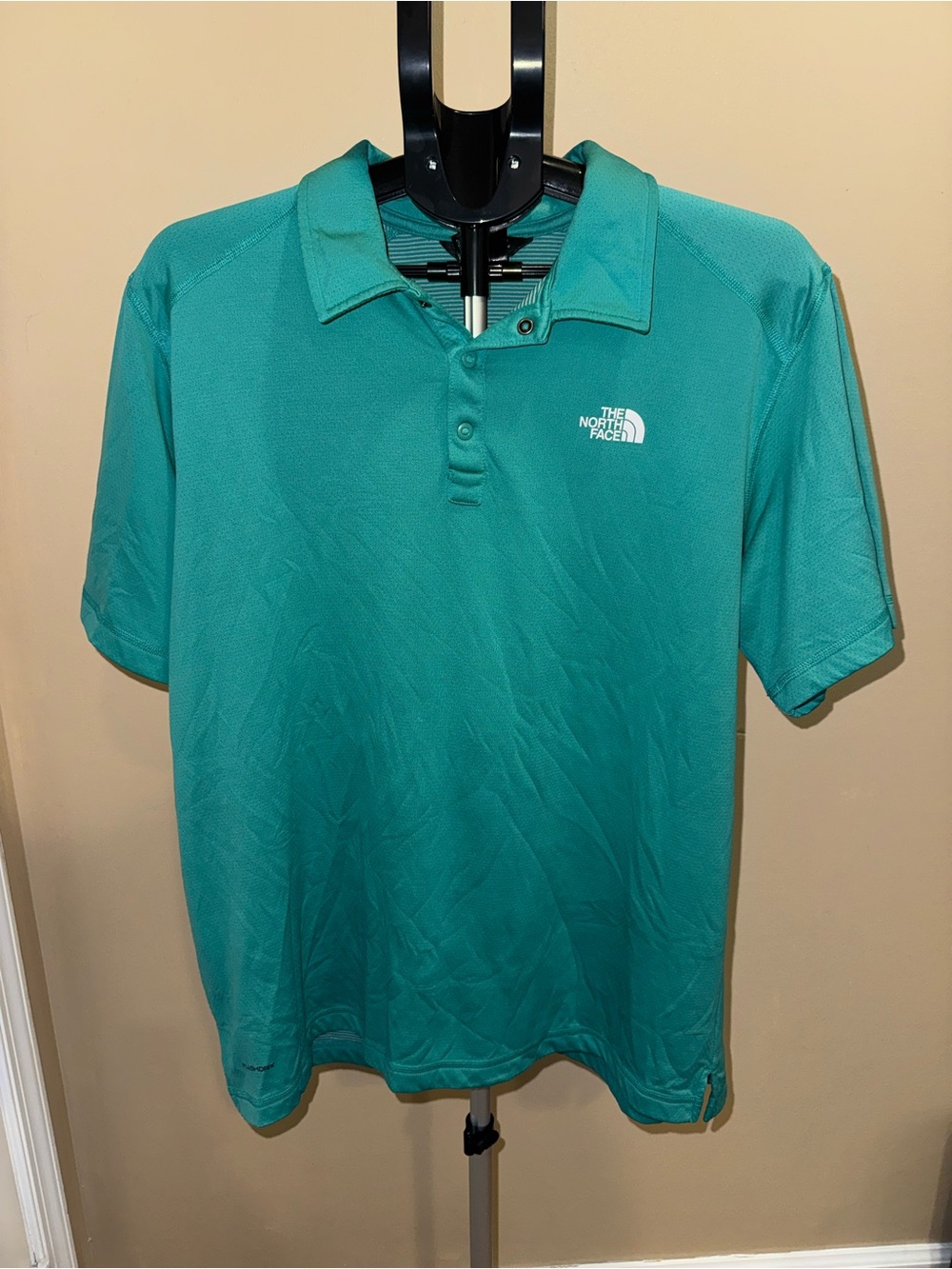 The North Face Men's Flash Dry Teal Polo Shirt